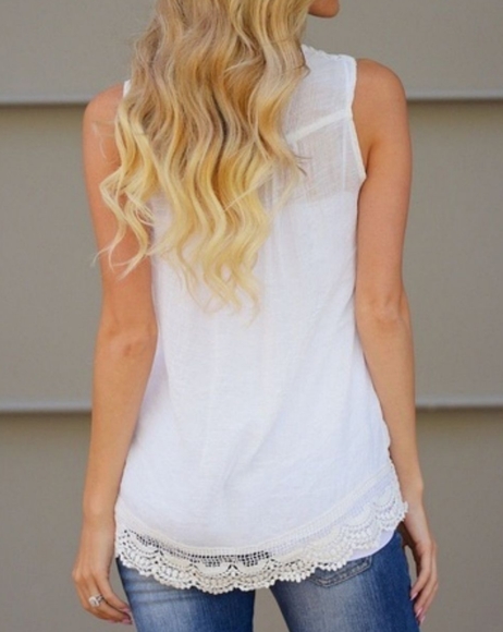 Boho blouse, hot pink - Picture 7 of 8